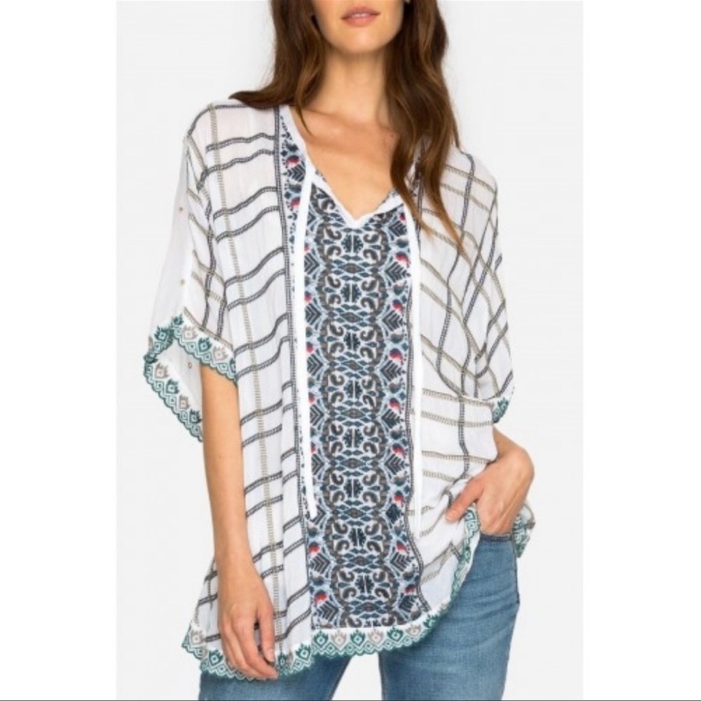 Johnny Was Cherpas Poncho Top Size Medium